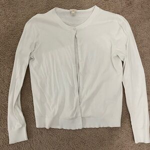 J. Crew Classic White Cardigan